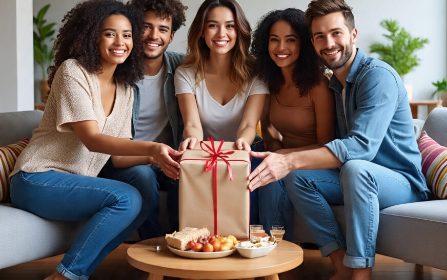 Gruppenfinanzierung für ein gemeinsames Geschenk